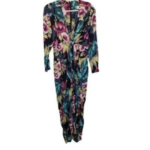 Vintage Karen Alexander Womens 8 Floral One-Piece